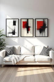 Wallity Huhu442- 50 x 70 Conjunto de 3 Cuadros Decorativos